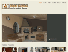 Tablet Screenshot of krby-kozak.cz
